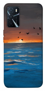 Чехол Закатное море для Oppo A16 4G