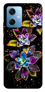 Чехол Flowers on black для Xiaomi Poco X5