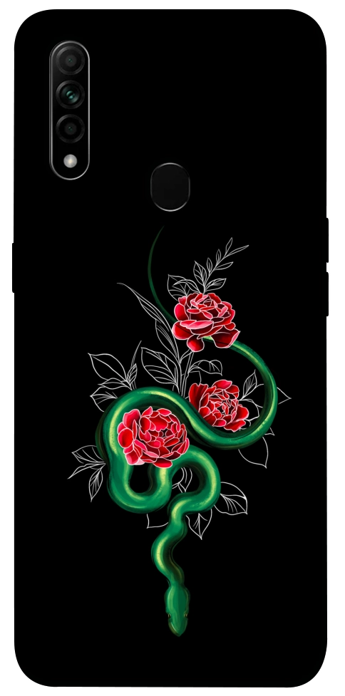 Чохол Snake in flowers для Oppo A8