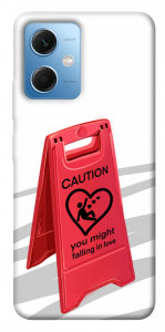 Чехол Caution falling in love для Xiaomi Poco X5