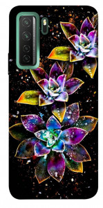 Чехол Flowers on black для Huawei nova 7 SE