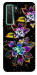 Чехол Flowers on black для Huawei nova 7 SE