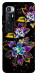 Чехол Flowers on black для Xiaomi Mi 10 Ultra