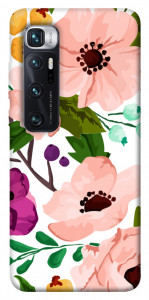 Чехол Акварельные цветы для Xiaomi Mi 10 Ultra
