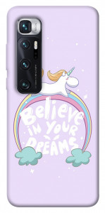 Чехол Believe in your dreams unicorn для Xiaomi Mi 10 Ultra