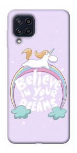 Чехол Believe in your dreams unicorn для Galaxy M32