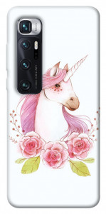 Чехол Единорог с цветами для Xiaomi Mi 10 Ultra