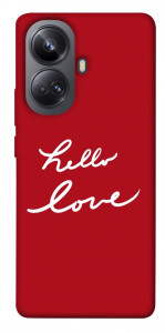 Чехол Hello love для Realme 10 Pro+