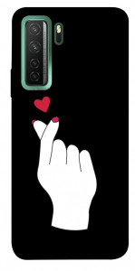 Чехол Сердце в руке для Huawei nova 7 SE