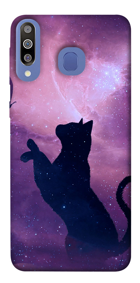 Чохол Кіт та метелик для Galaxy M30