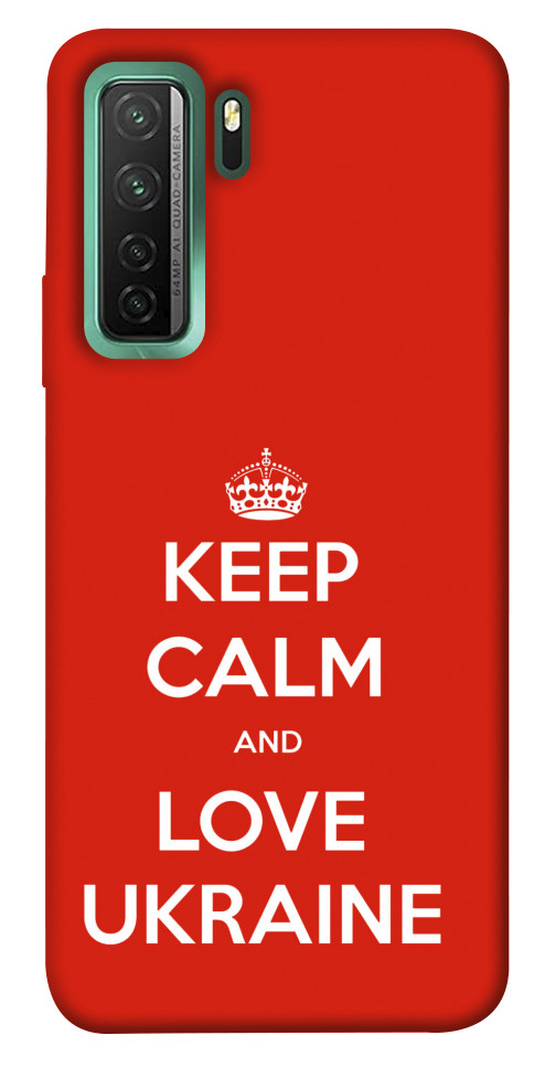 Чехол Keep calm and love Ukraine для Huawei nova 7 SE