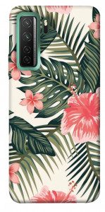 Чехол Tropic flowers для Huawei nova 7 SE