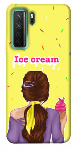 Чехол Ice cream girl для Huawei nova 7 SE