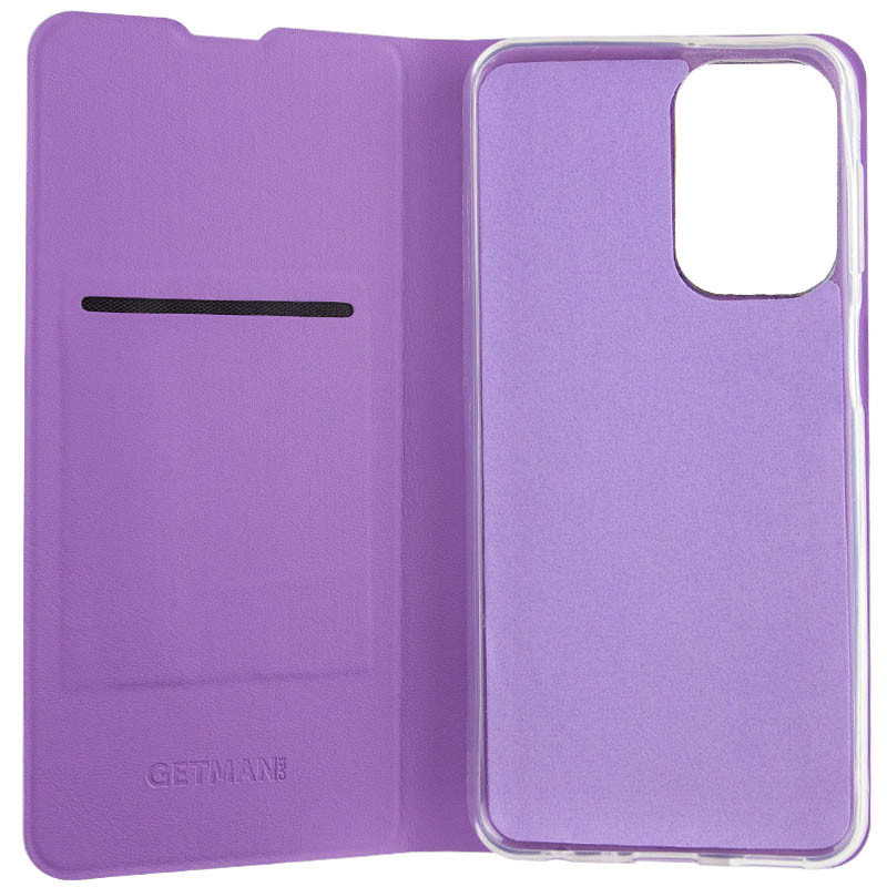 Кожаный чехол-книжка GETMAN Elegant (PU) для Samsung Galaxy M34 5G (Сиреневый) в магазине vchehle.ua