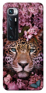 Чохол Леопард у квітах для Xiaomi Mi 10 Ultra
