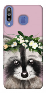 Чехол Raccoon in flowers для Galaxy M30