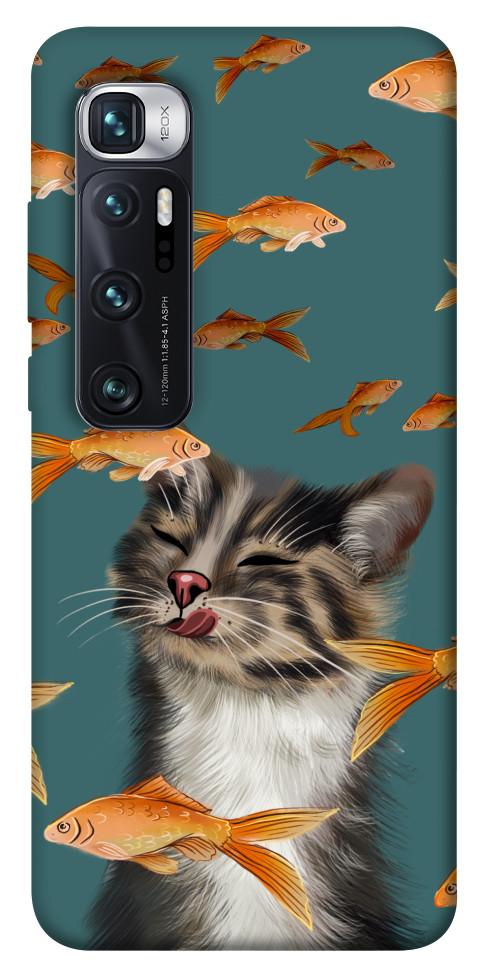 Чехол Cat with fish для Xiaomi Mi 10 Ultra