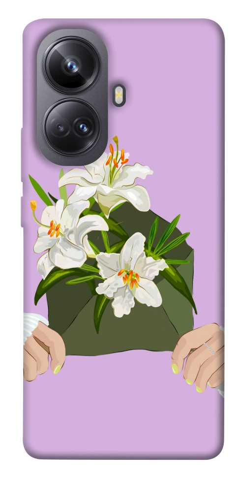 Чехол Flower message для Realme 10 Pro+