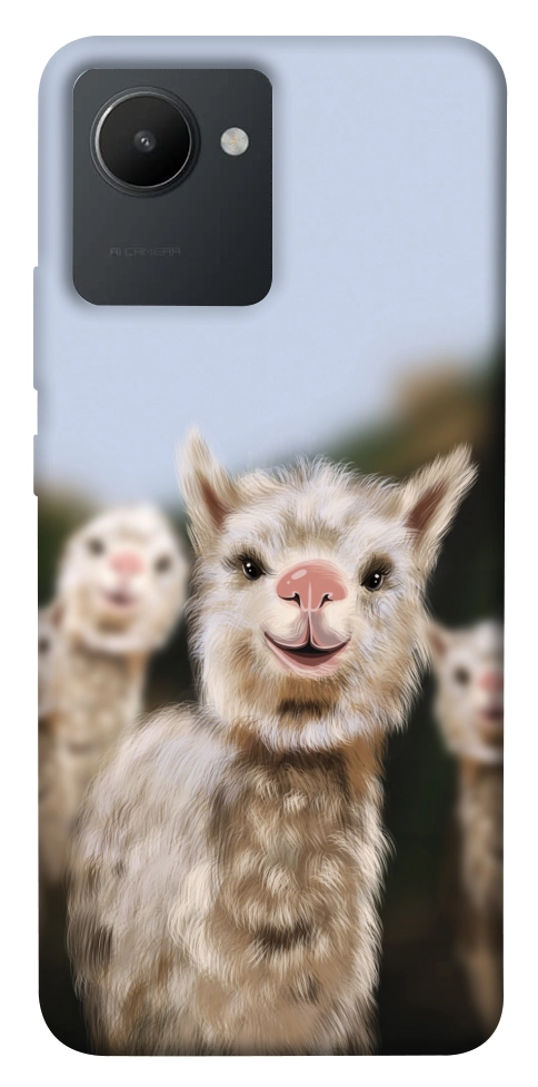 Чехол Funny llamas для Realme C30s