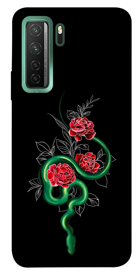 Чохол Snake in flowers для Huawei nova 7 SE