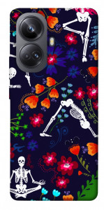 Чехол Yoga skeletons для Realme 10 Pro+