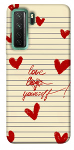 Чехол Love yourself для Huawei nova 7 SE