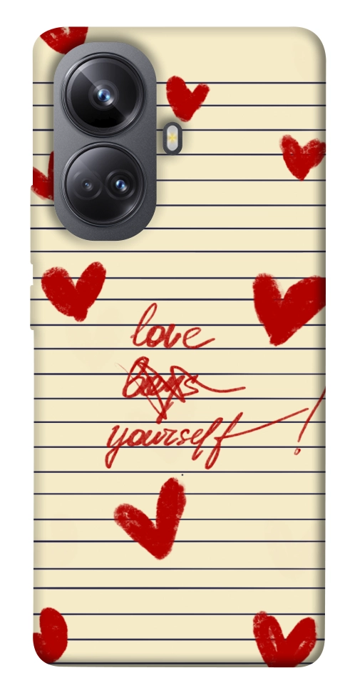 Чехол Love yourself для Realme 10 Pro+