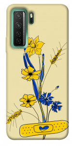 Чохол Українські квіточки для Huawei nova 7 SE