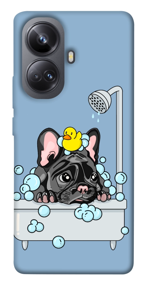 Чехол Dog in shower для Realme 10 Pro+