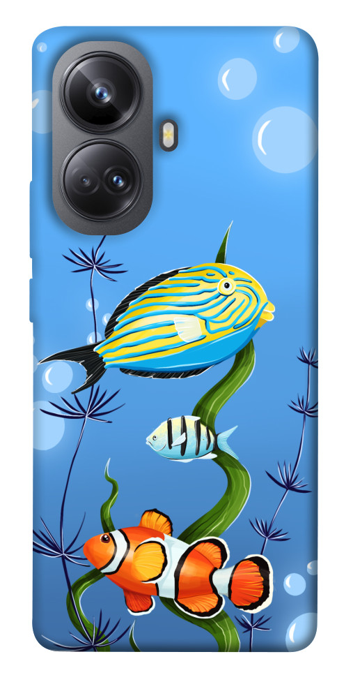 

Чехол Коралловые рыбки для Realme 10 Pro+ 1551254