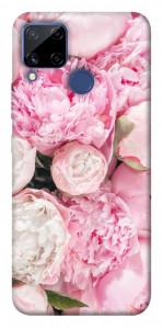 Чехол Pink peonies для Realme C15