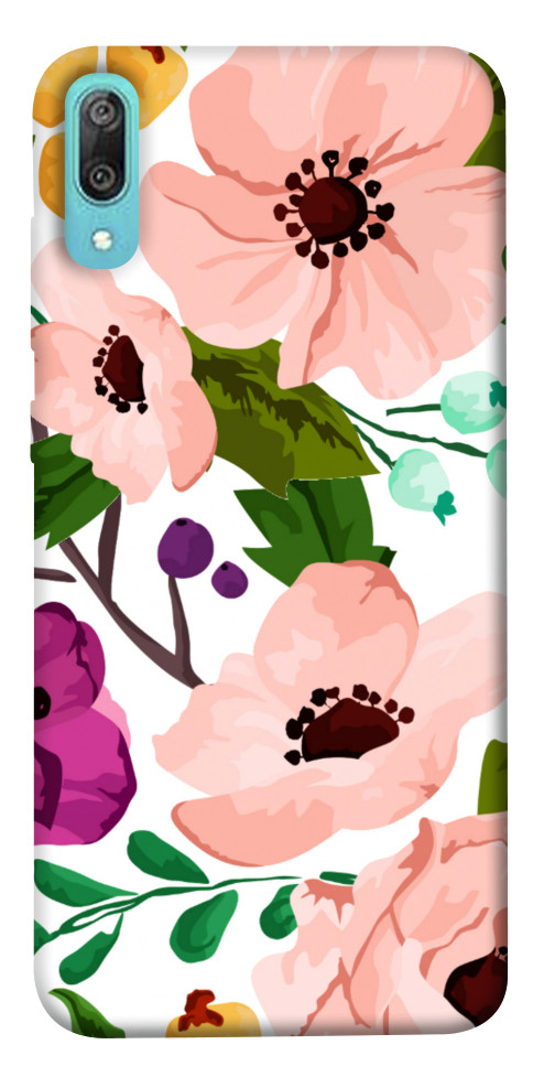 Чехол Акварельные цветы для Huawei Y6 Pro (2019)