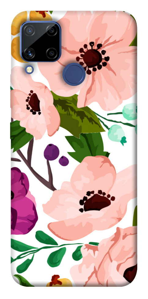 Чохол Акварельні квіти для Realme C15