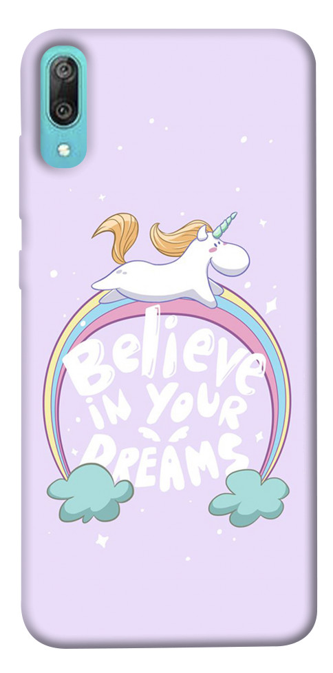 Чехол Believe in your dreams unicorn для Huawei Y6 Pro (2019)