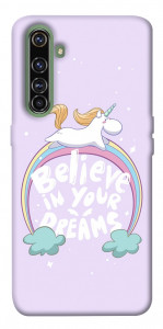 Чехол Believe in your dreams unicorn для Realme X50 Pro