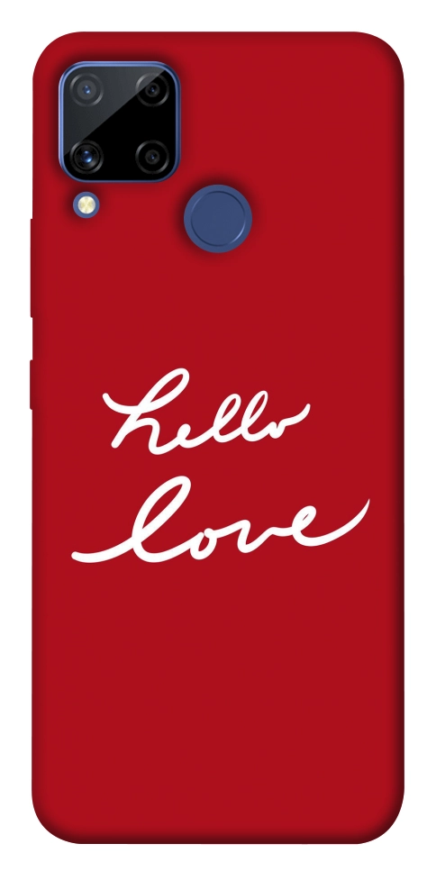 Чехол Hello love для Realme C15