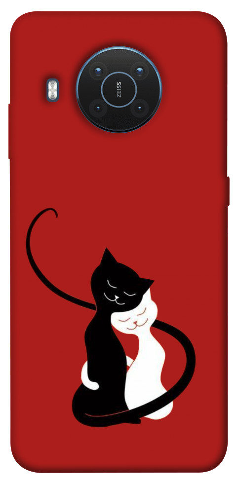 Чехол Влюбленные коты для Nokia X20