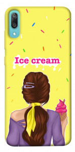 Чехол Ice cream girl для Huawei Y6 Pro (2019)