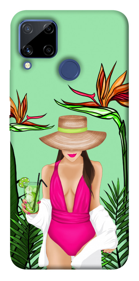 Чехол Tropical girl для Realme C15