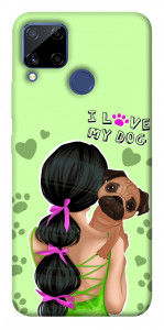 Чехол Love my dog для Realme C15