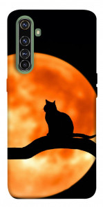 Чохол Кіт на тлі місяця для Realme X50 Pro