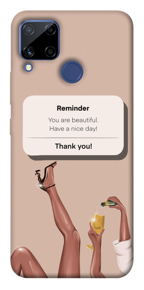 Чехол Beautiful reminder для Realme C15