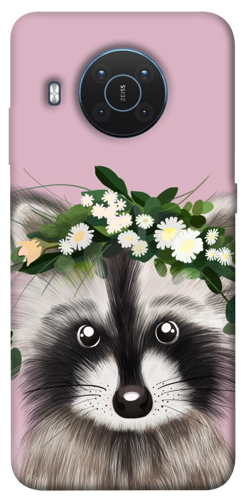 Чехол Raccoon in flowers для Nokia X20