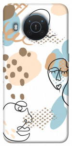 Чохол Face pattern для Nokia X10