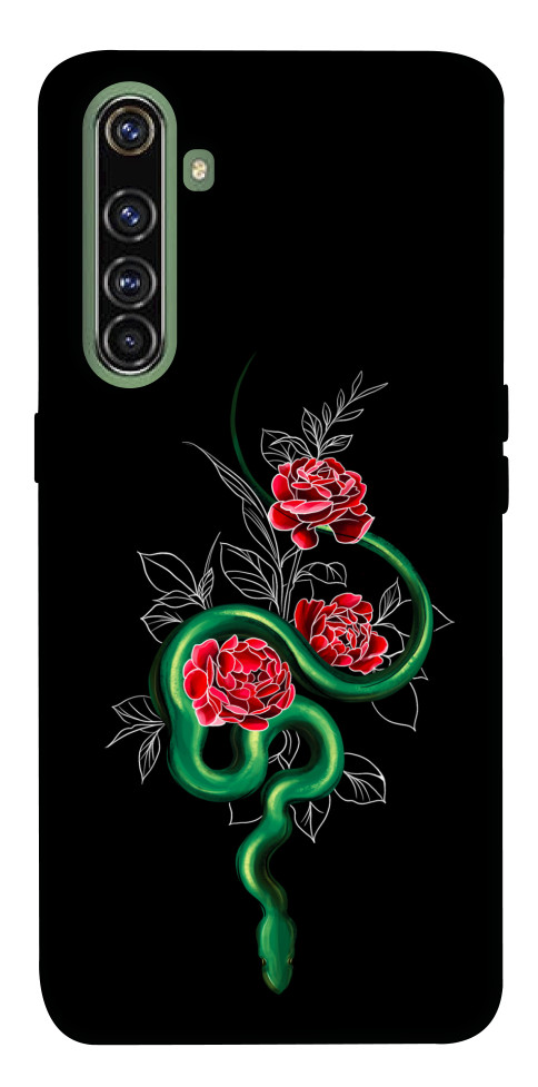 Чехол Snake in flowers для Realme X50 Pro