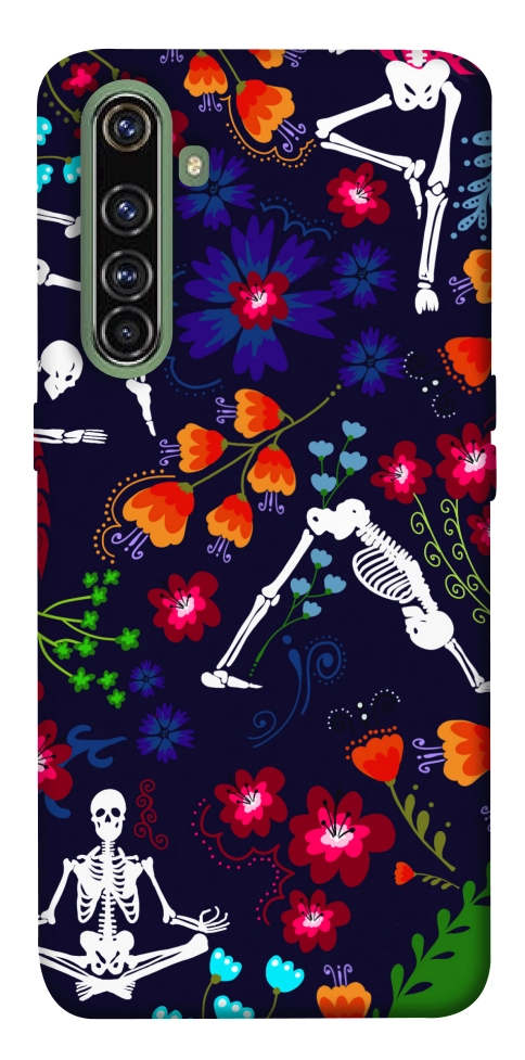 Чехол Yoga skeletons для Realme X50 Pro