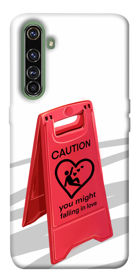 Чохол Caution falling in love для Realme X50 Pro