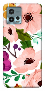 Чохол Акварельні квіти для Motorola Moto G72