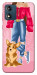 Чехол Girl and corgi для Motorola Moto E13