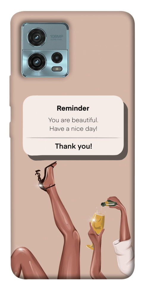 

Чехол Beautiful reminder для Motorola Moto G72 1555118
